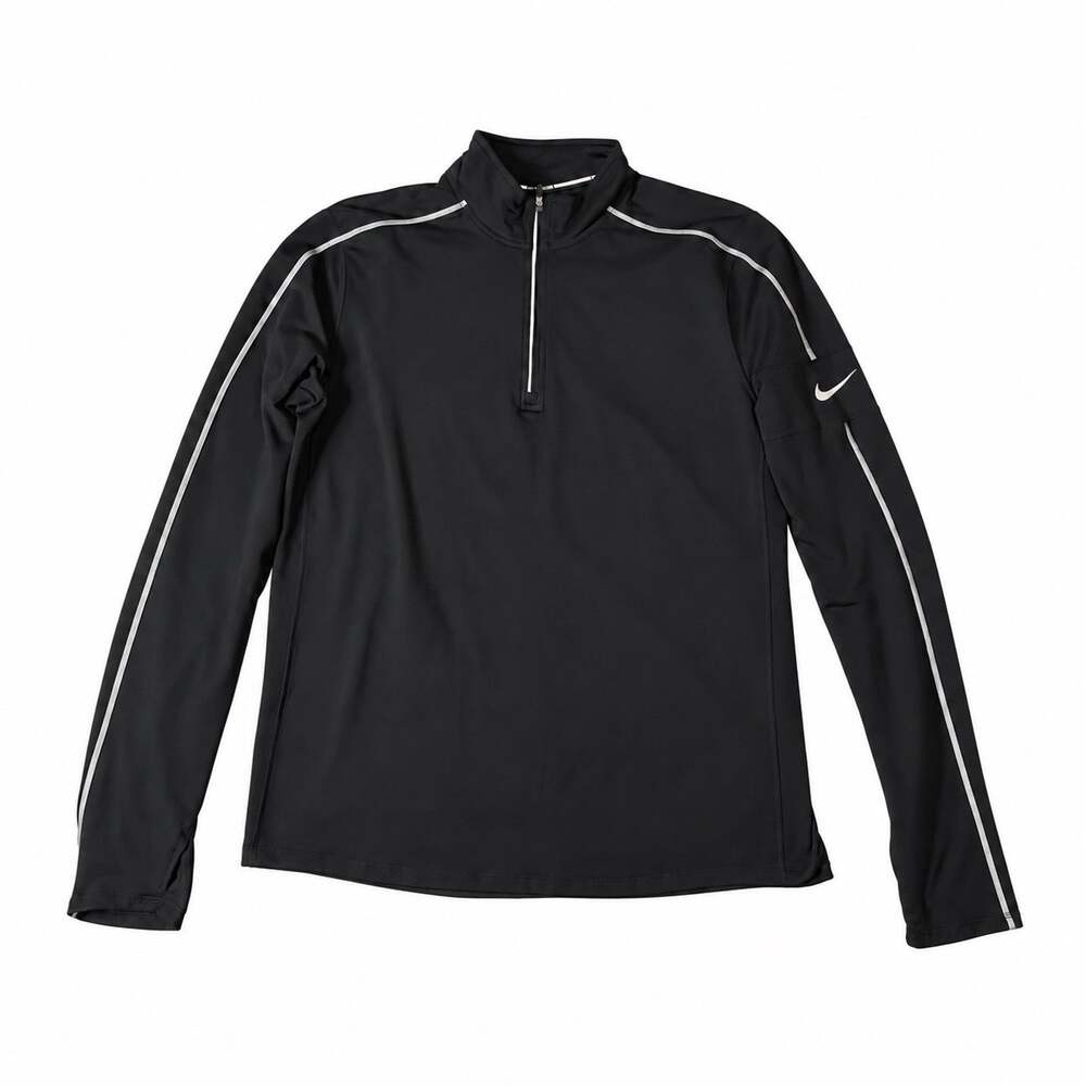 Nike Dri-FIT Men's Medium Black Reflective Running Quarter Zip